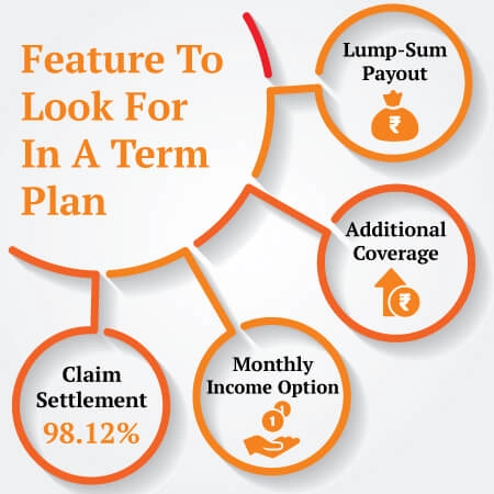 features of term plan