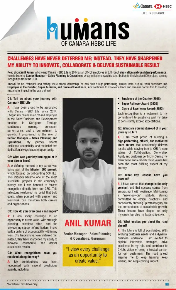 Canara HSBC Life Insurance - Employee