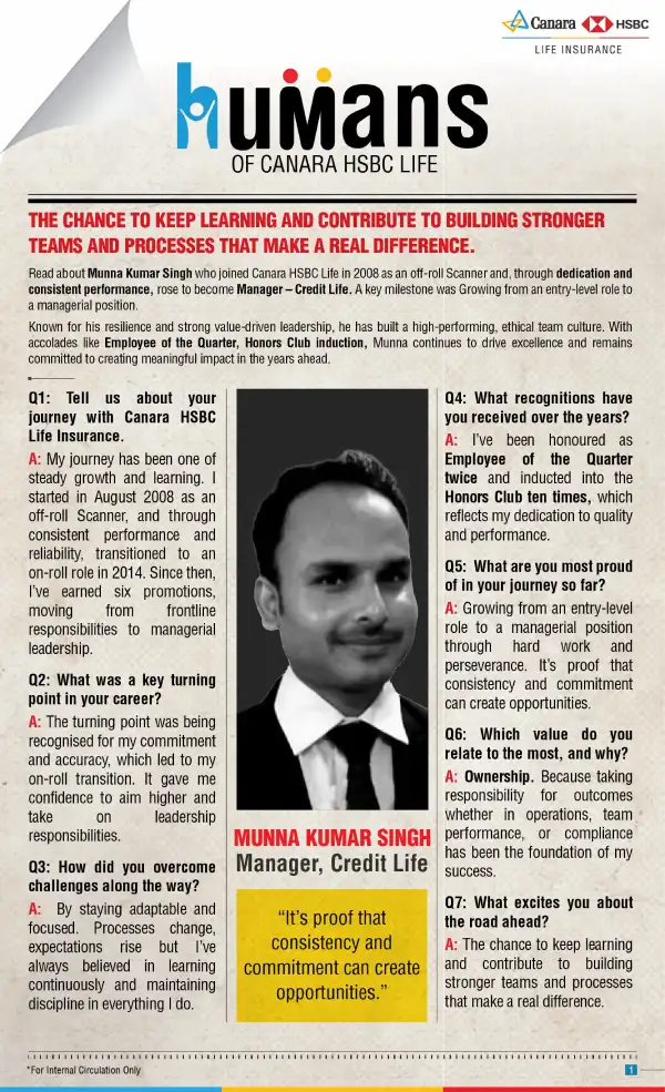 Canara HSBC Life Insurance - Employee